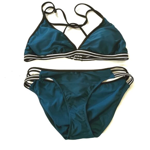 Xhilaration | Sz L Bottom Sz XL Top Sporty Bikini - Picture 1 of 7